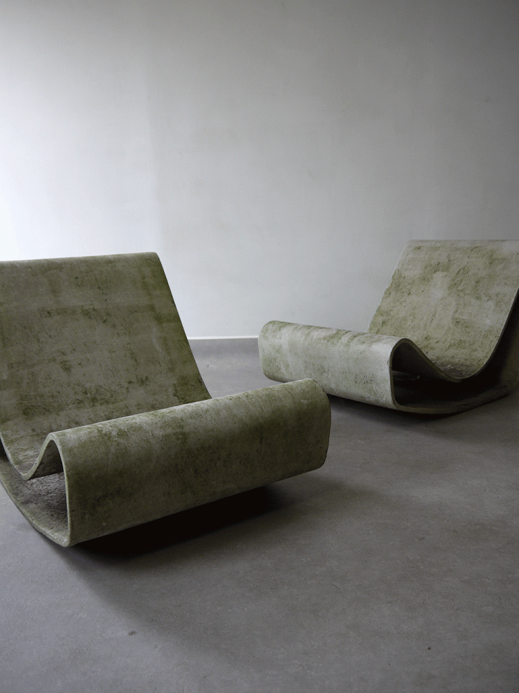 Willy Guhl – Rare pair of Loop Chairs