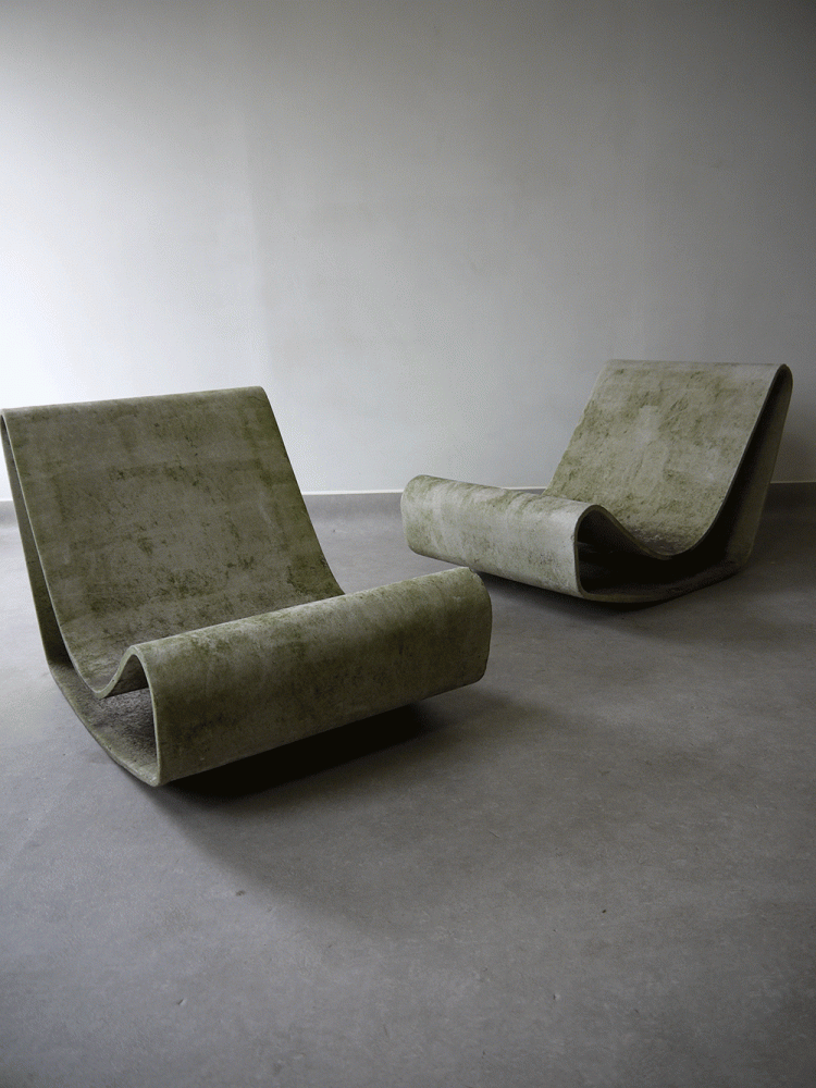 Willy Guhl – Rare pair of Loop Chairs