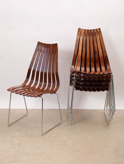 Six Rosewood – Hans Brattrud “Scandia” Chairs